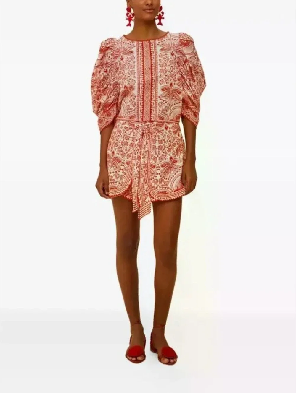 NWT FARM Rio River Ride Red Blouse Sz XL